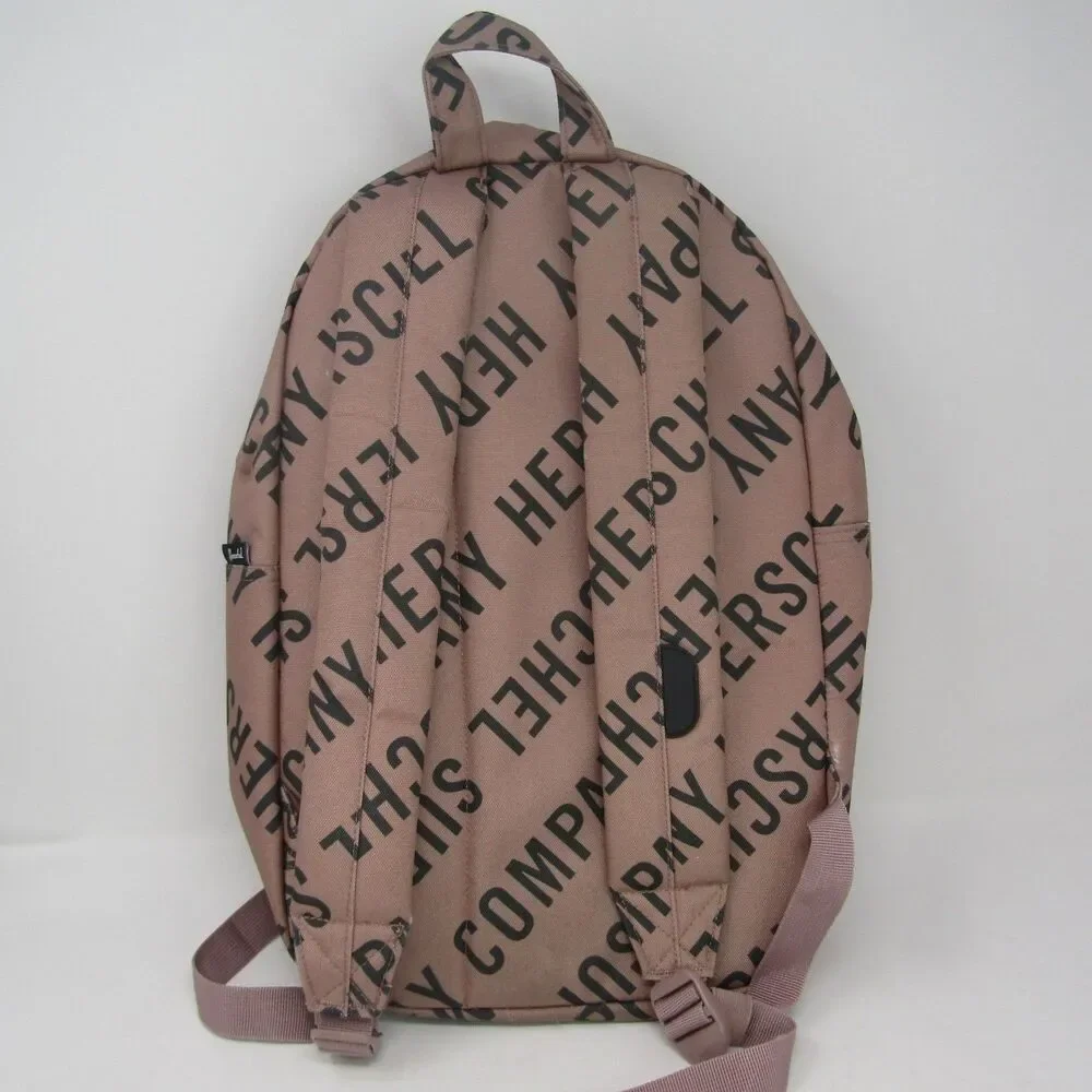 Herschel Supply Co. Nova Kids Backpack Pink Black Logo Print School Bag Travel